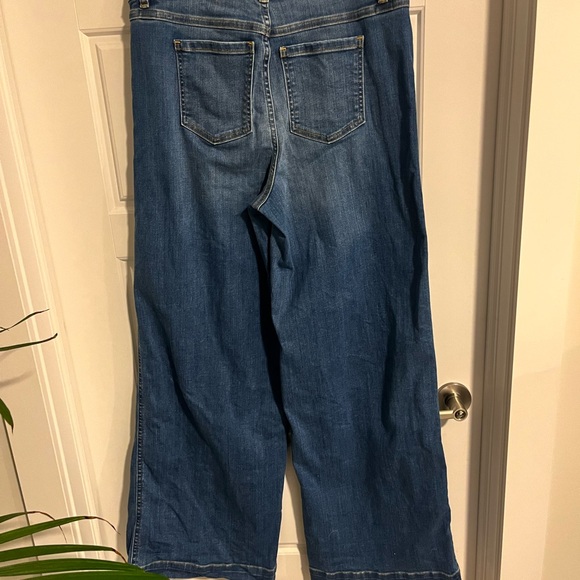 SPANX Blue Flare Wide Leg Jeans - Picture 4 of 4